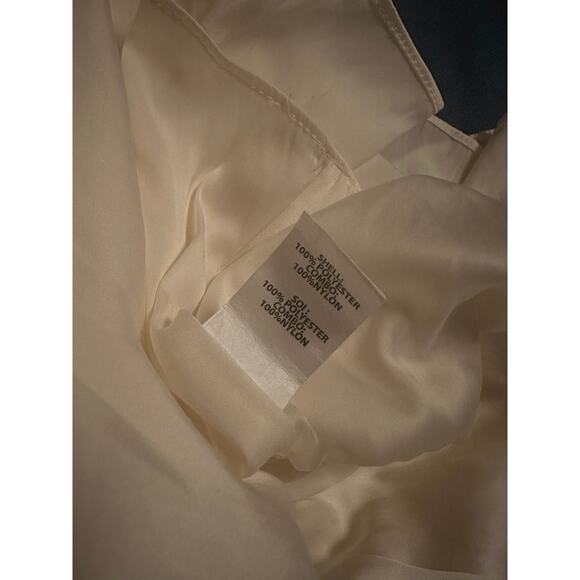 $445 Ramy Brook Mariah Satin Mini Dress Ivory Womens Size S New Bridal Style - Picture 7 of 8